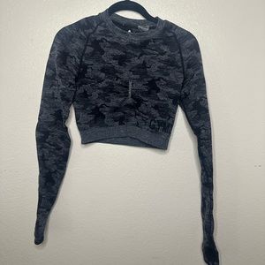 Gymshark OG Camo Seamless Long Sleeve Crop Top